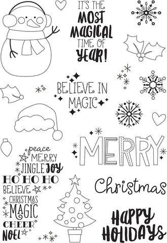 Say Cheese Christmas Photopolymer Clear Stamps