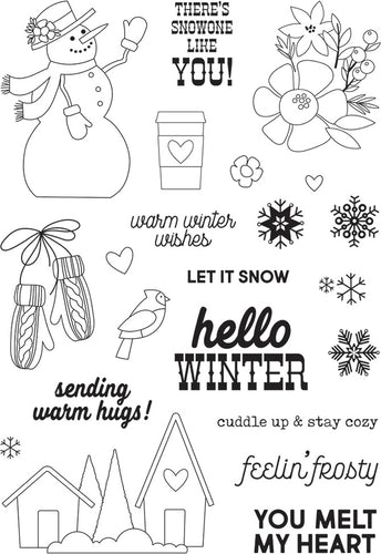 Winter Farmhouse Photopolymer Clear Stamps