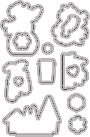 Winter Farmhouse Dies 13/Pkg