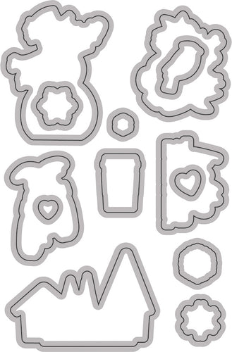 Winter Farmhouse Dies 13/Pkg