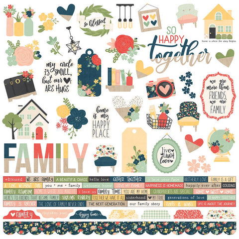 So Happy Together Cardstock Stickers 12"X12"