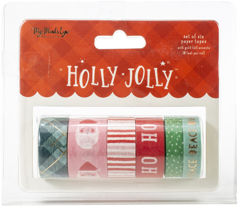 Holly Jolly Washi 6/Pkg