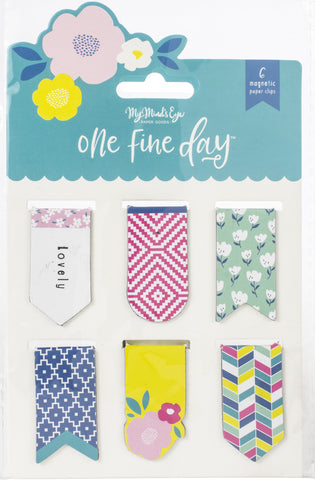 One Fine Day Magnetic Clips 6/Pkg