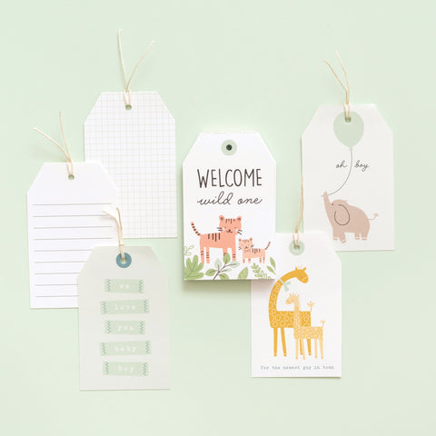 Peek-A-Boo You Boy Cardstock Tags 24/Pkg