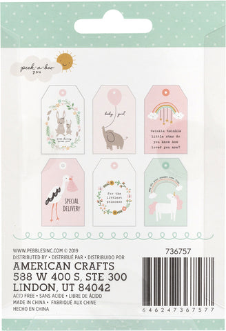 Peek-A-Boo You Girl Cardstock Tags 24/Pkg