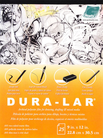 Dura-Lar Matte .005 Pad 9"X12"