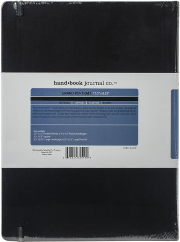 Hand Book Travelogue Drawing Journal 10.5"X8.25" 64 Sheets