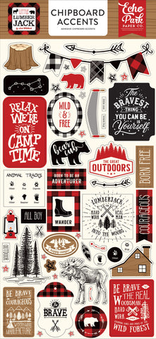 Little Lumberjack Chipboard 6"X13"