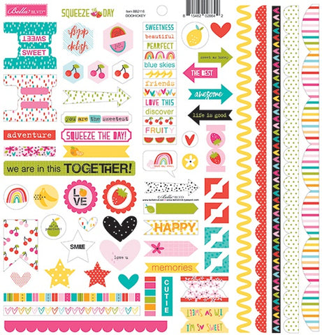 Squeeze The Day Cardstock Stickers 12"X12"