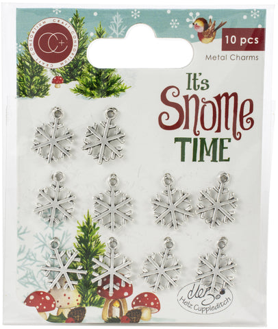 Craft Consortium It's Snome Time Metal Charms 10/Pkg