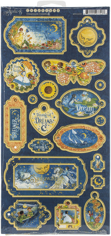 Dreamland Chipboard Die-Cuts 6"X12" Sheet