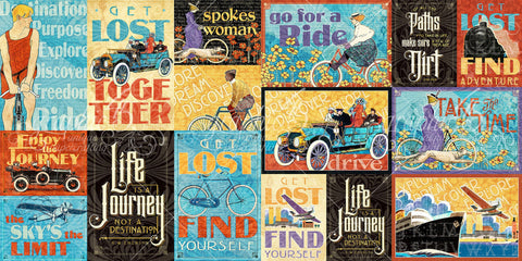 Life's A Journey Ephemera Cards