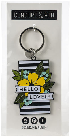 Concord & 9th Enamel Keychain