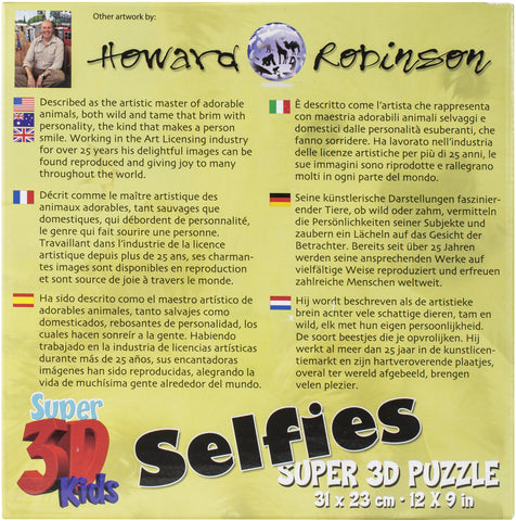 3D Jigsaw Puzzle Howard Robinson 48 Pieces 12"X9"