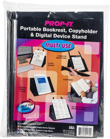 PROP-IT Portable Bookrest, Copyholder & Digital Device Stand