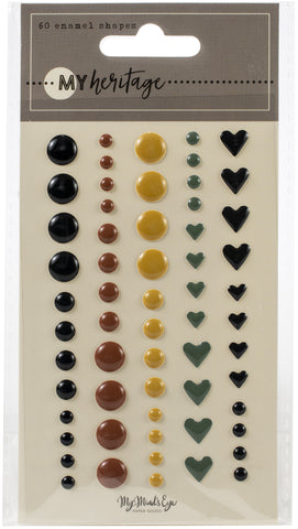 My Heritage Adhesive Enamel Dots 60/Pkg