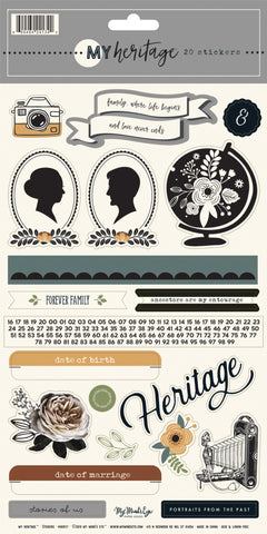 My Heritage Stickers 6"X12"
