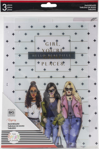 Happy Planner X Rongrong Medium Dashboards 3/Pkg