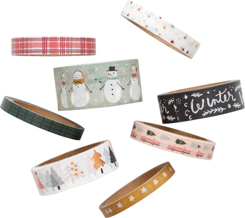 Snowflake Washi Tape 8/Pkg