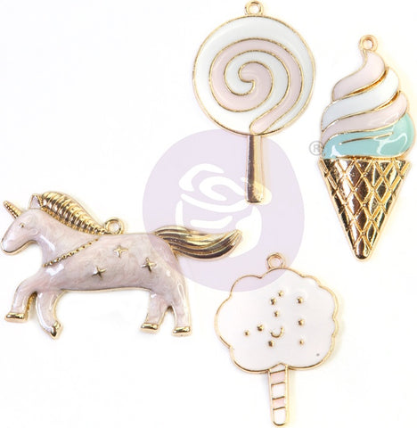 Dulce By Frank Garcia Metal Charms 4/Pkg