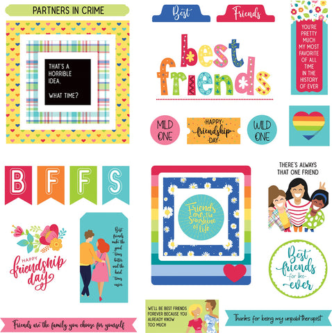 Best Friends Ephemera Cardstock Die-Cuts