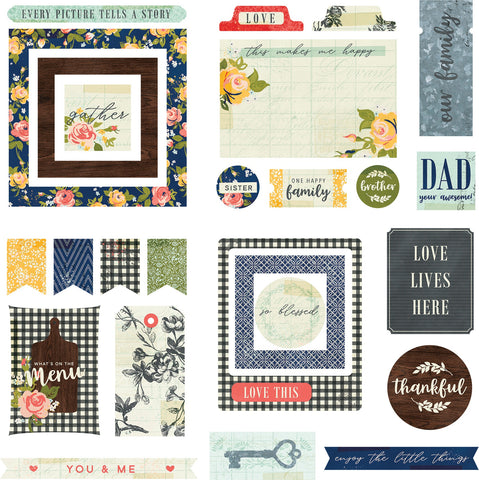 We Are Family Ephemera Cardstock Die-Cuts