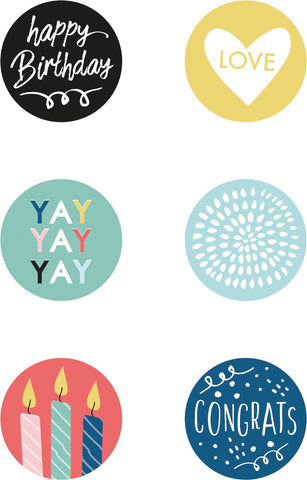 Oh Happy Day! Adhesive Curios 6/Pkg