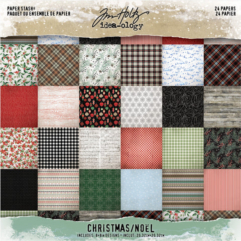 Idea-Ology Paper Stash Double-Sided Paper Pad 8"X8" 24/Pkg