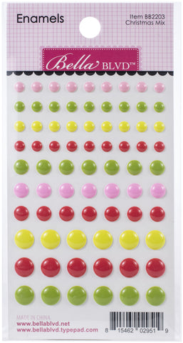 Santa Squad Adhesive Matte Enamel Dots