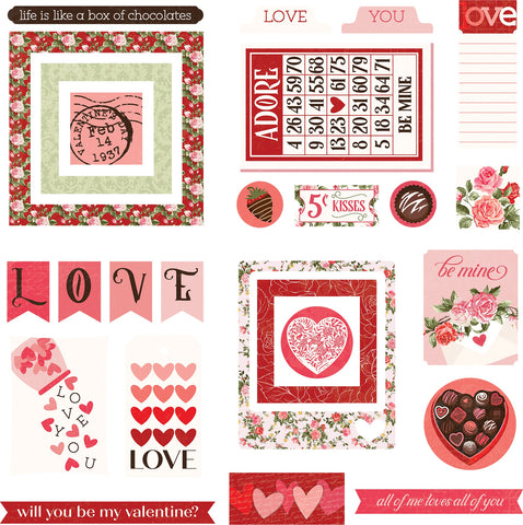 Be Mine Ephemera Cardstock Die-Cuts