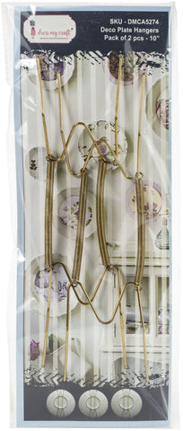 Dress My Crafts Deco Plate Hangers 10" 2/Pkg
