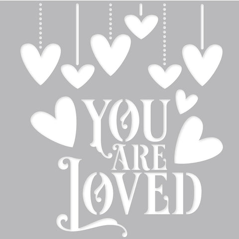 Simple Stories Simple Vintage My Valentine Stencil 6"X6"