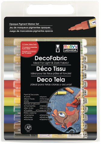 DecoFabric Marker Set 12/Pkg
