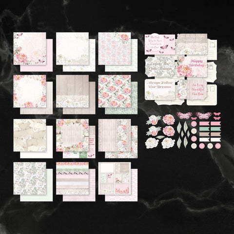 Couture Creations Peaceful Peonies 12"X12" Collection