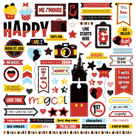 Another Day At The Park Stickers 12"X12"