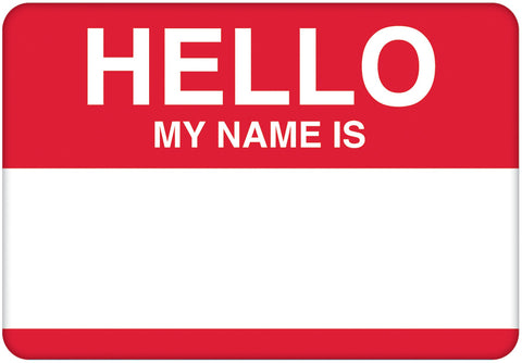 Self-Adshesive Name Tags 3.5"X2.5" 100/Pkg