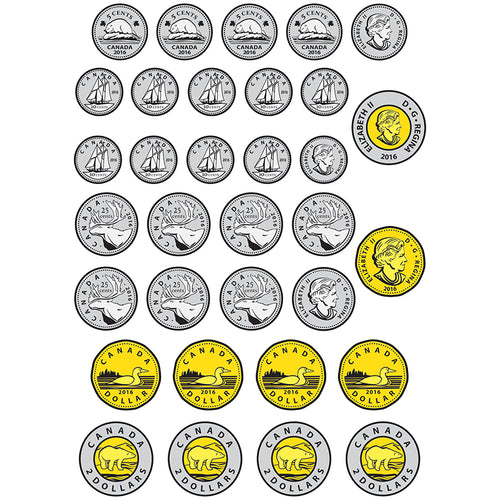 Magnetic Canadian Coins