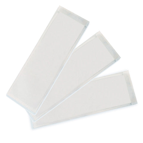 Clear View Self-Adhesive Extra Small Name Plate Pocket 3.25 X 10.5, Pack Of 25