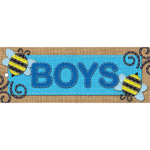 Burlap Boys Laminated 2-Sided Pass, 9 X 3.5