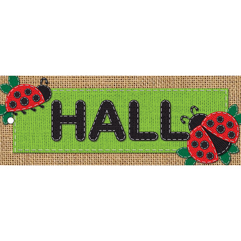 Burlap Hall Laminated 2-Sided Pass, 9 X 3.5