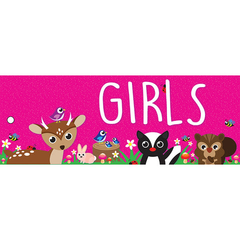 Woodland Kritters Girls Laminated 2-Sided Pass, 9" X 3.5"