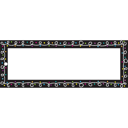 Chalk Loop Blank Card Laminated 2-Sided Pass, 9 X 3.5