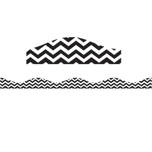 Big Magnetic Magi-Strips, Black Chevron, 12'