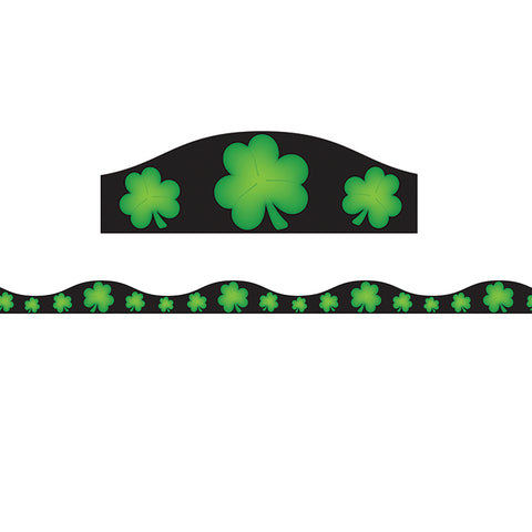 Big Magnetic Scallop Border, Shamrocks, 12'