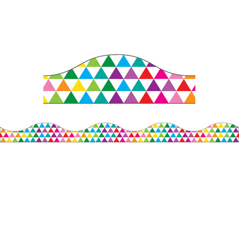 Magnetic Scallop Border Color Triangles, 12'