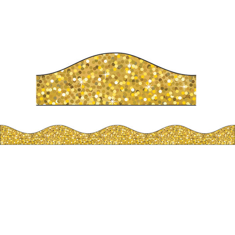 Big Magnetic Border, Gold Sparkle, 12'