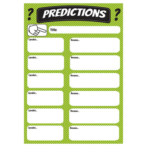 Big Magnetic Predictions Chart, 12 X 15