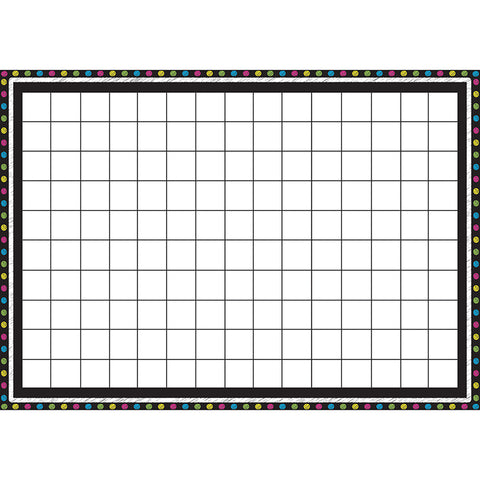 Magnetic Grid Chart, 12 X 17, Write On Wipe Off