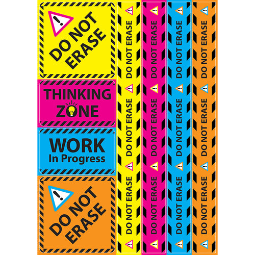 Magnetic Caution Do Not Erase Mini Bulletin Board Set, 12 X 17