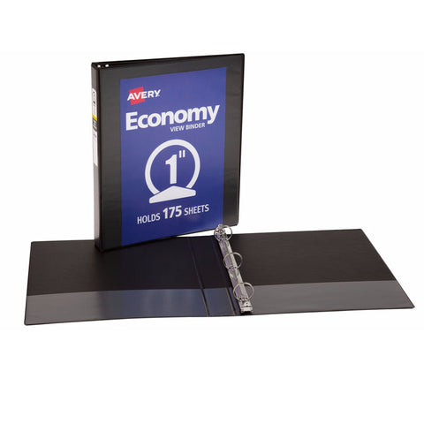 Economy View Binder, 1 Capacity, Black
